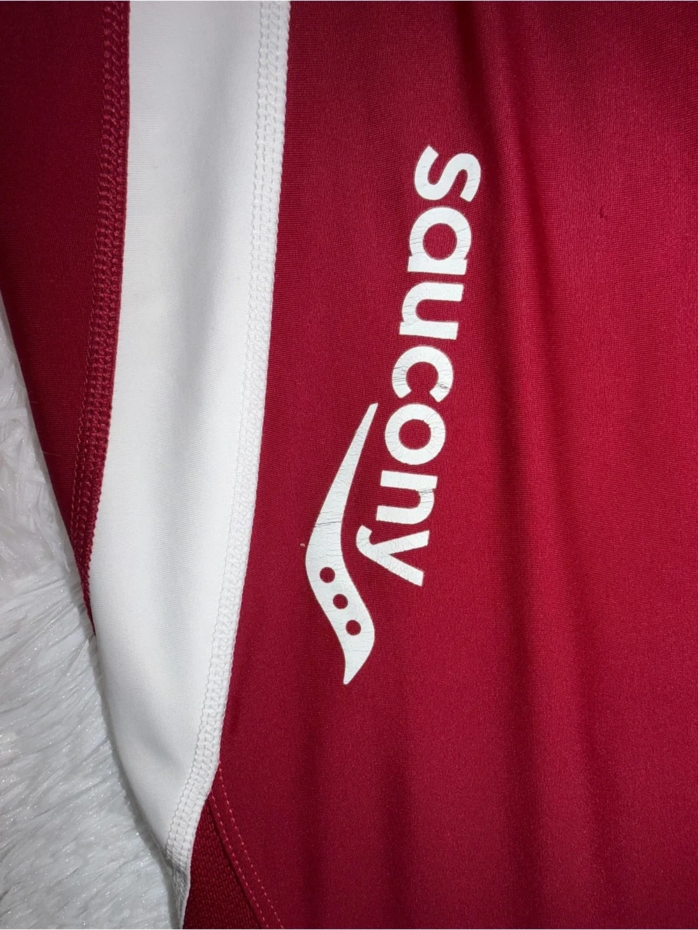 Saucony Women's Triathlon Suit Two-Tone Front-Zip One-Piece Swimsuit size XL